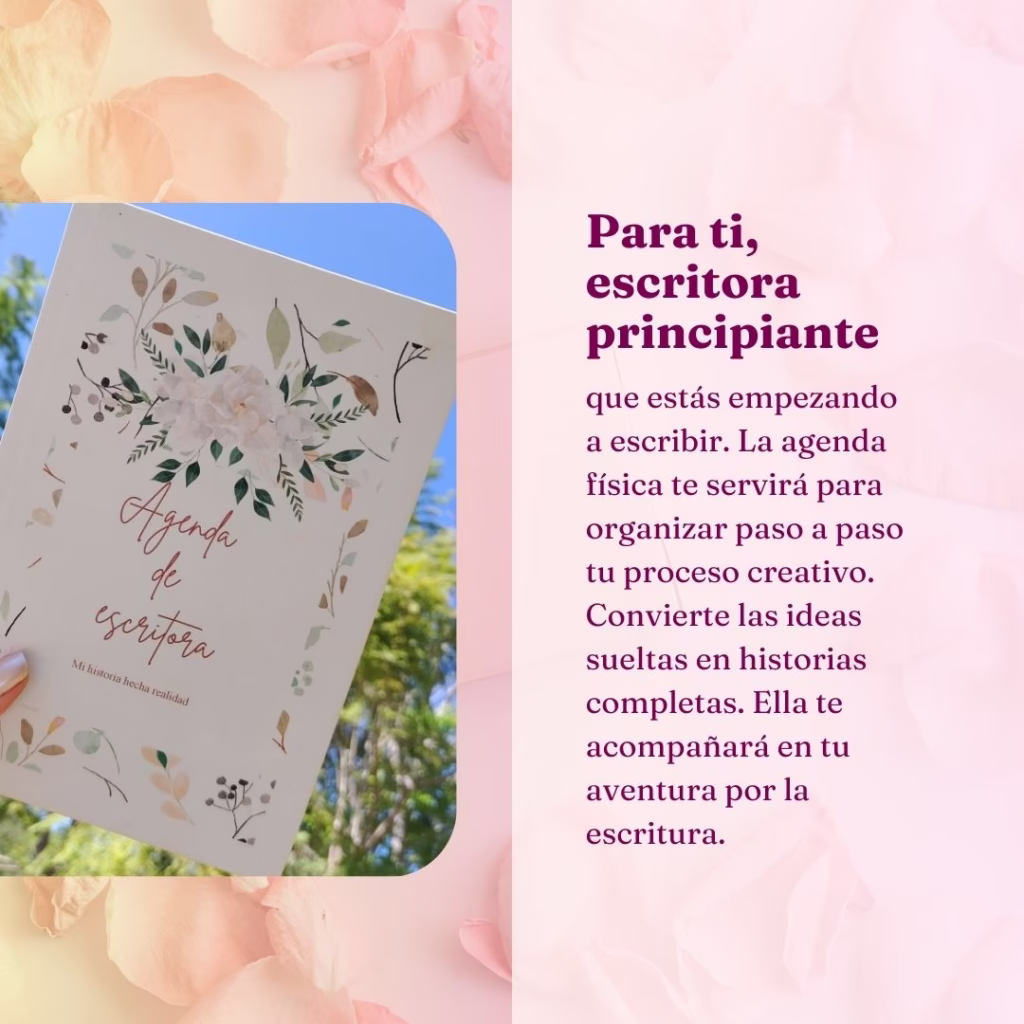 Agenda para escritora principiante